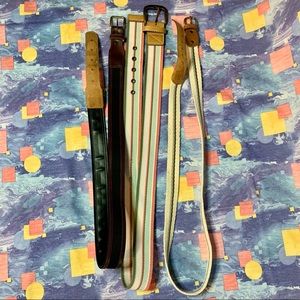 Three Striped Vintage Belts